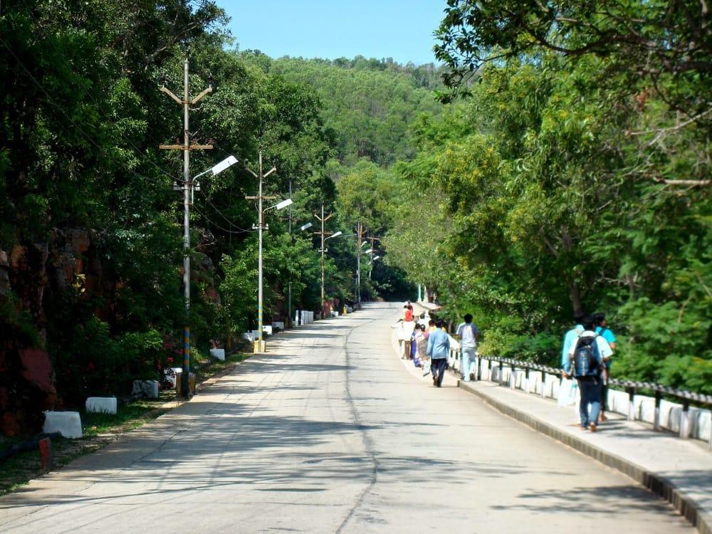 Ghat road leading up to Tirumala hills